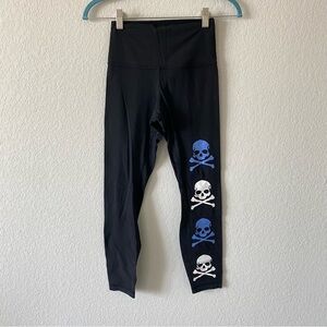 Lululemon x Soul Cycle Align Leggings with Skulls 25” Inseam Size 4